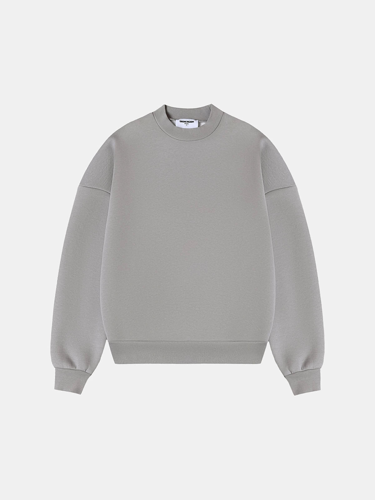 630 GSM BOXY CROPPED FIT 'SMOKE' CREWNECK
