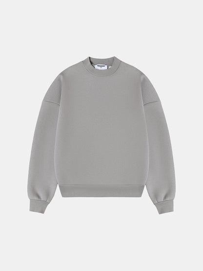 630 GSM BOXY CROPPED FIT 'SMOKE' CREWNECK