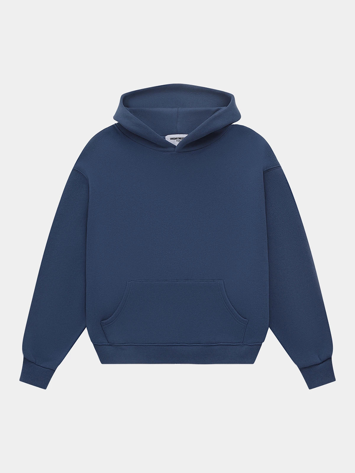 450 GSM CROPPED FIT 'DENIM BLUE' HOODIE