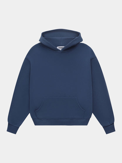 450 GSM CROPPED FIT 'DENIM BLUE' HOODIE