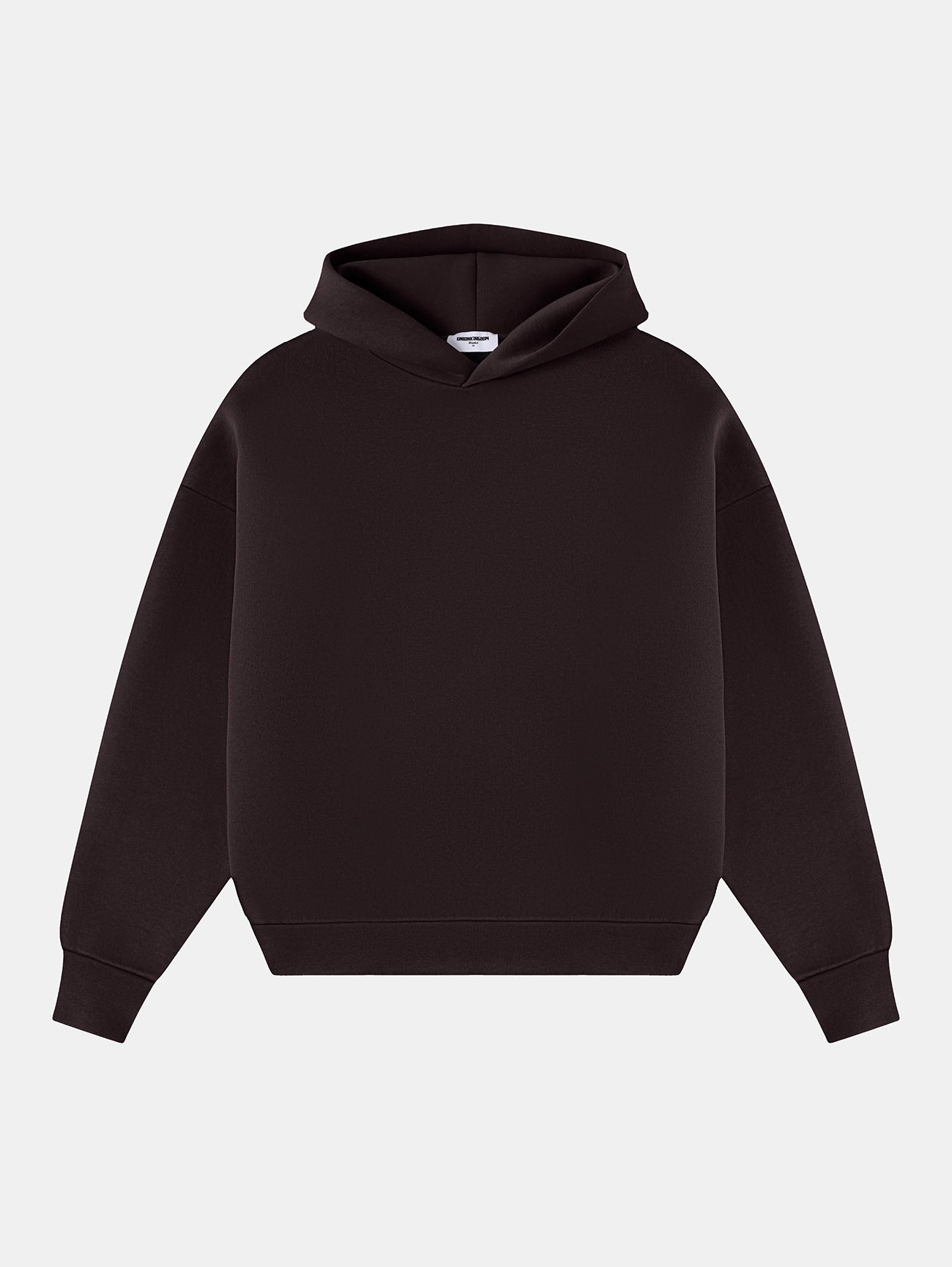 630 GSM BOXY CROPPED FIT 'COFFEE' HOODIE