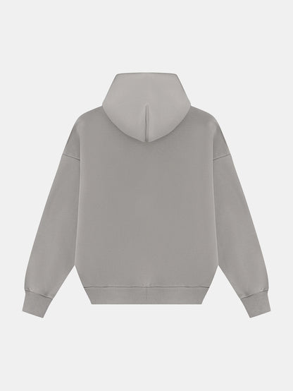 630 GSM BOXY CROPPED FIT 'SMOKE' HOODIE