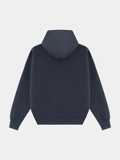 630 GSM BOXY CROPPED FIT 'STONE COAL' HOODIE