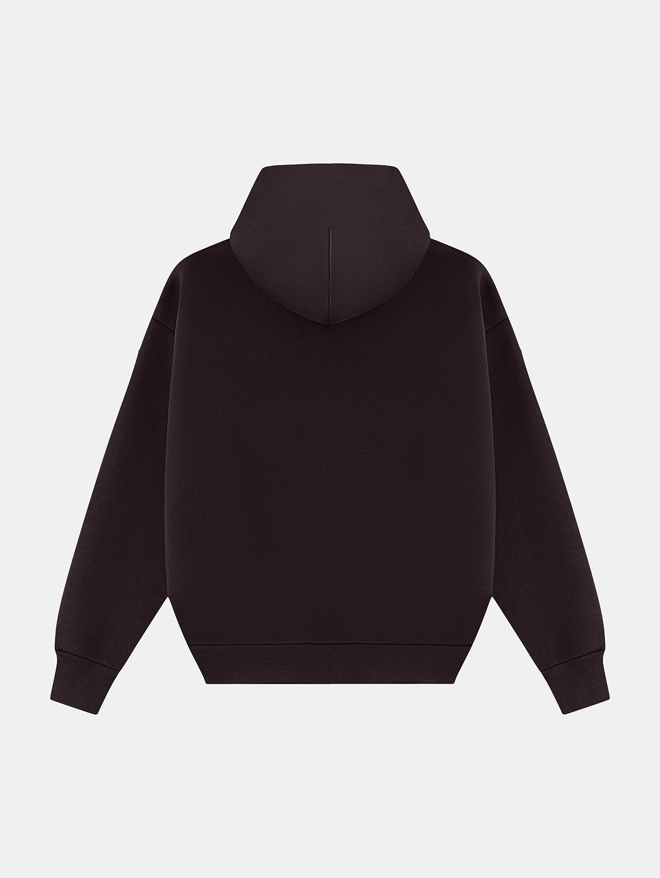 630 GSM BOXY CROPPED FIT 'COFFEE' HOODIE
