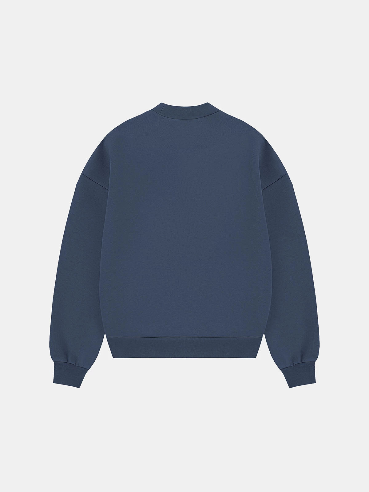 630 GSM BOXY CROPPED FIT 'GRAY BLUE' CREWNECK