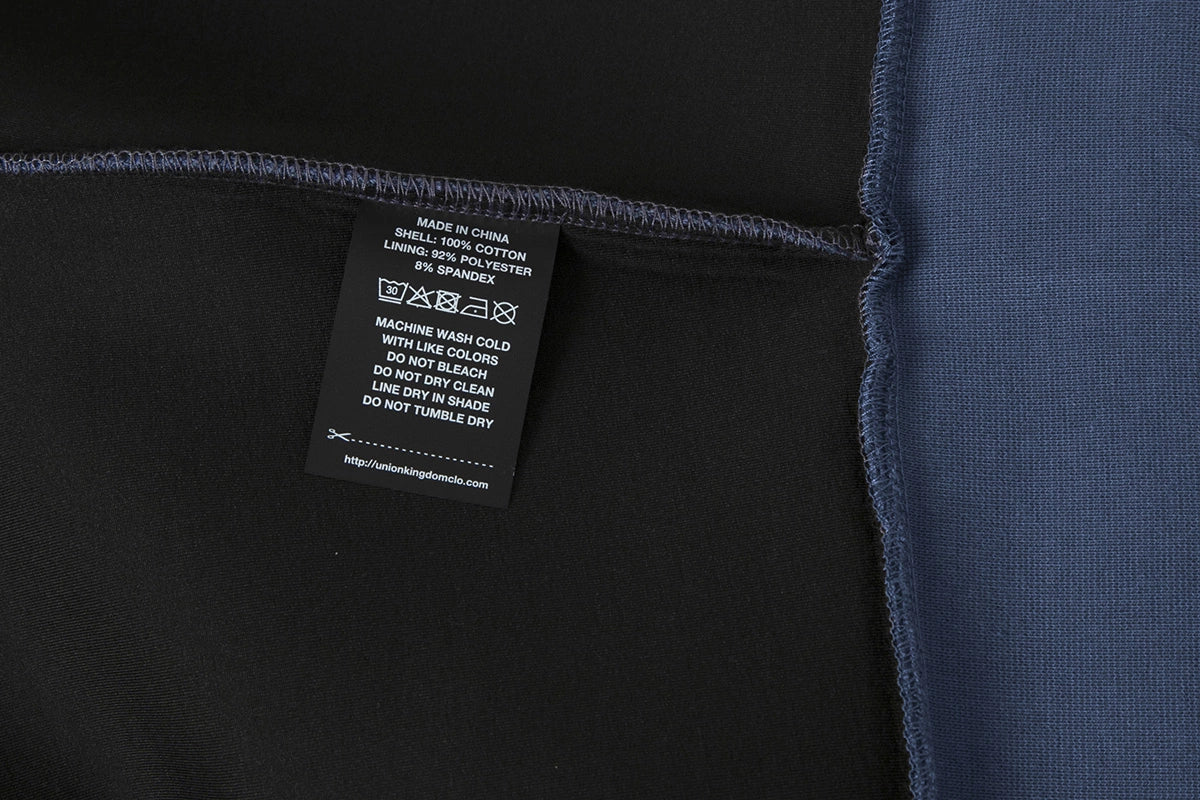 630 GSM BOXY CROPPED FIT 'GRAY BLUE' ZIP-UP HOODIE