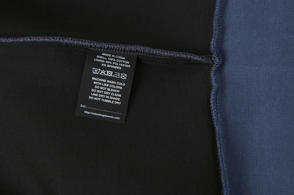630 GSM BOXY CROPPED FIT 'GRAY BLUE' ZIP-UP HOODIE