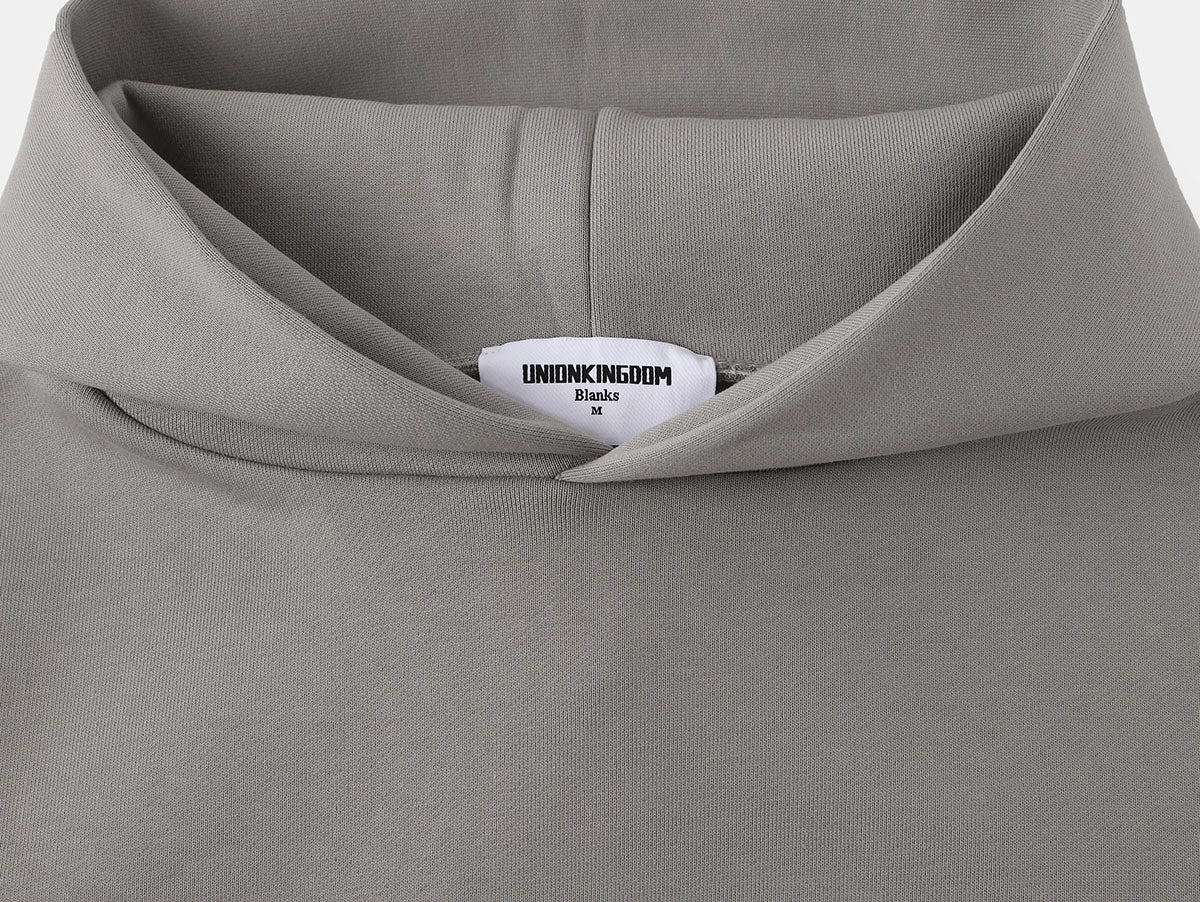 630 GSM BOXY CROPPED FIT 'SMOKE' HOODIE