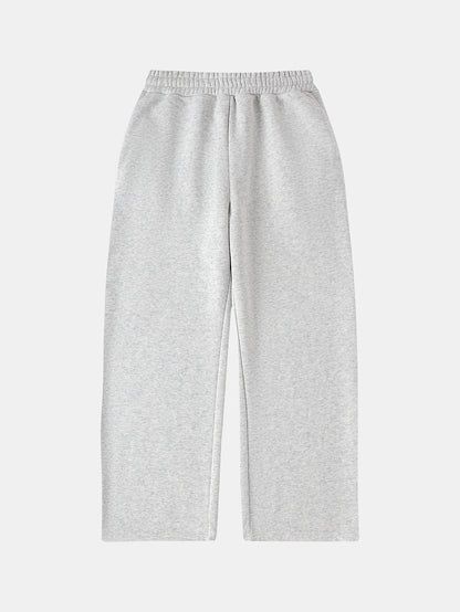 500 GSM LOOSE FIT WIDE LEG 'LIGHT FLOWER GRAY' SWEATPANT
