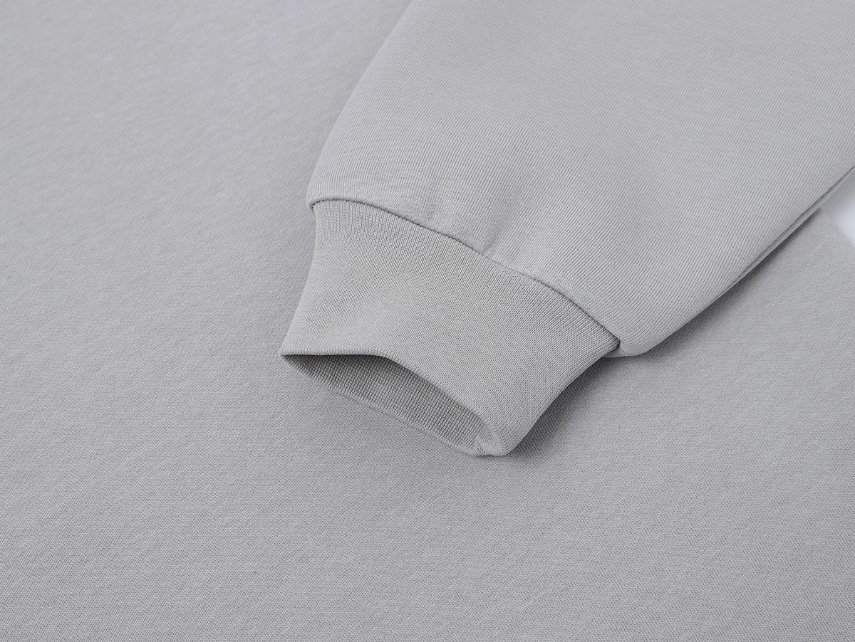 630 GSM BOXY CROPPED FIT 'ARCTIC GRAY' CREWNECK