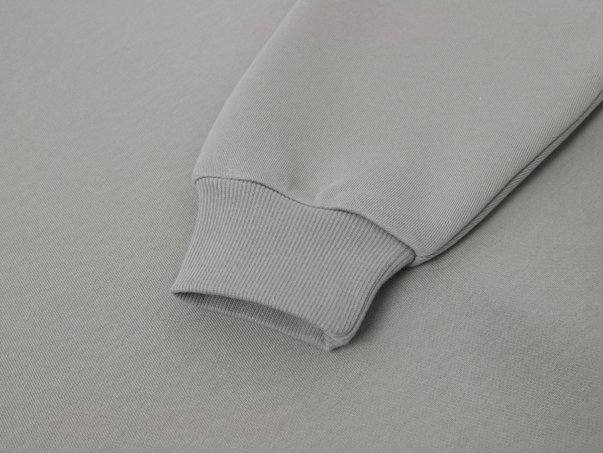 630 GSM BOXY CROPPED FIT 'SMOKE' CREWNECK