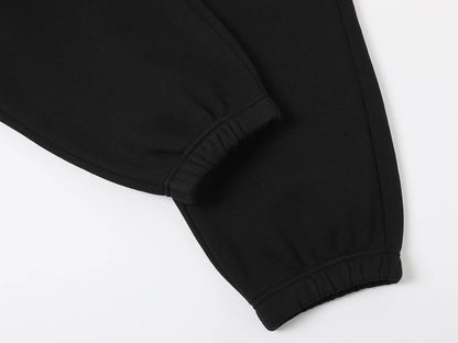 520 GSM COZY BAGGY 'BLACK' JOGGER