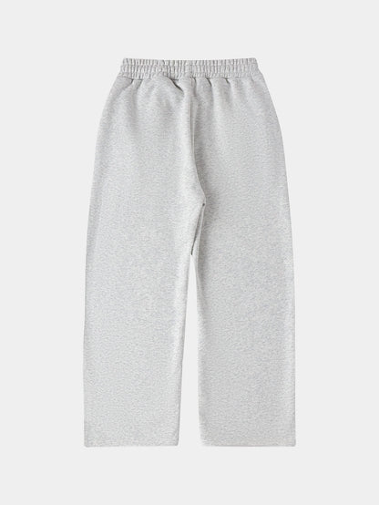 500 GSM LOOSE FIT WIDE LEG 'LIGHT FLOWER GRAY' SWEATPANT
