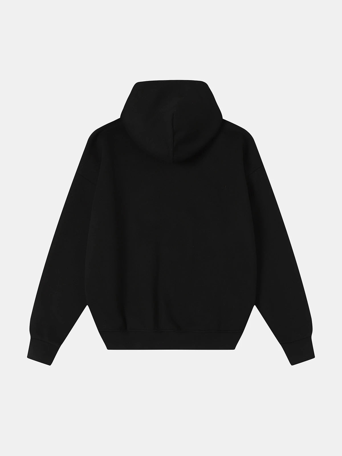520 GSM BOXY CROPPED FIT 'BLACK' HOODIE