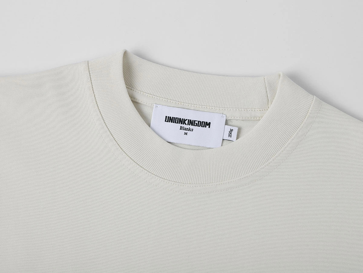250 GSM LOOSE FIT 'SLIVER WHITE' T-SHIRT