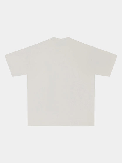 250 GSM LOOSE FIT 'SLIVER WHITE' T-SHIRT
