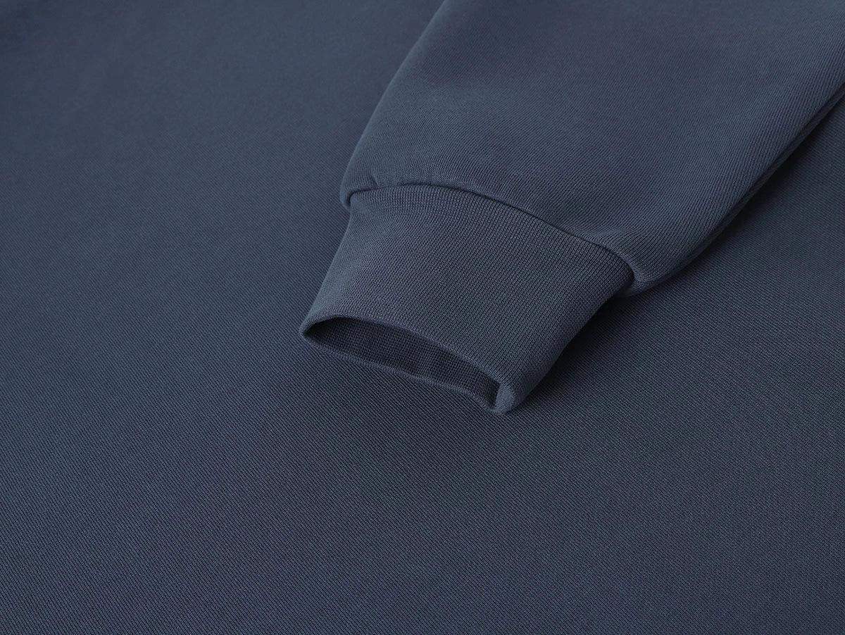 630 GSM BXOY CROPPED FIT 'GRAY BULE' HOODIE
