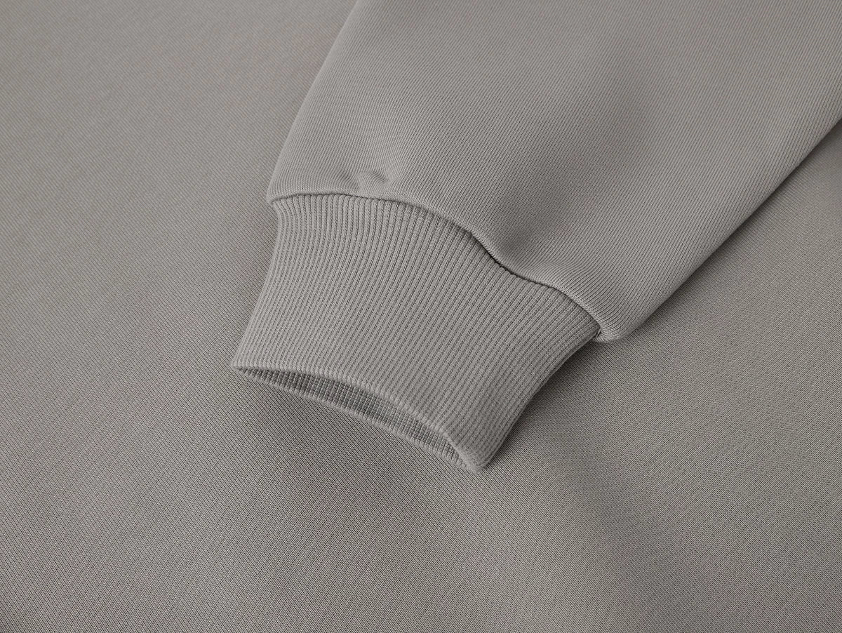 630 GSM BOXY CROPPED FIT 'SMOKE' HOODIE