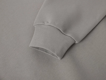 630 GSM BOXY CROPPED FIT 'SMOKE' HOODIE