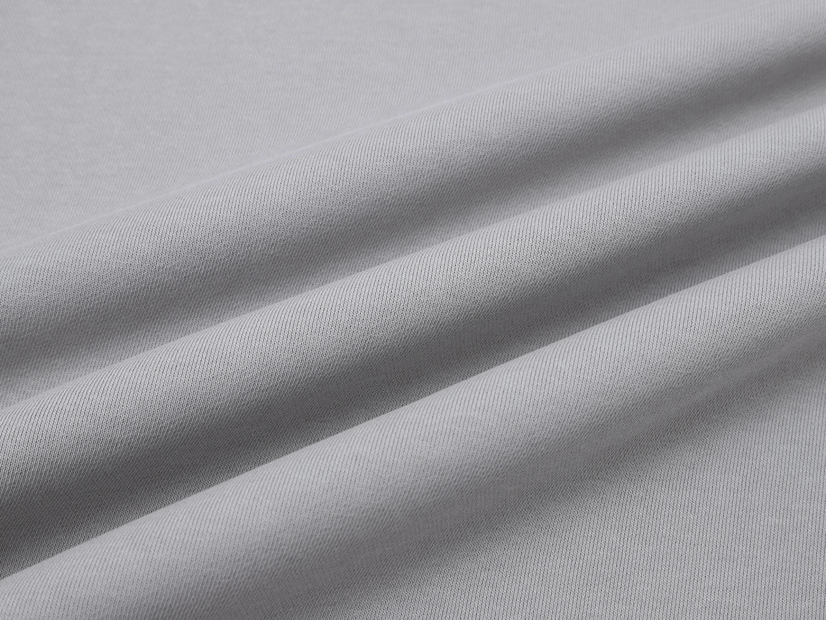 630 GSM BOXY CROPPED FIT 'ARCTIC GRAY' CREWNECK