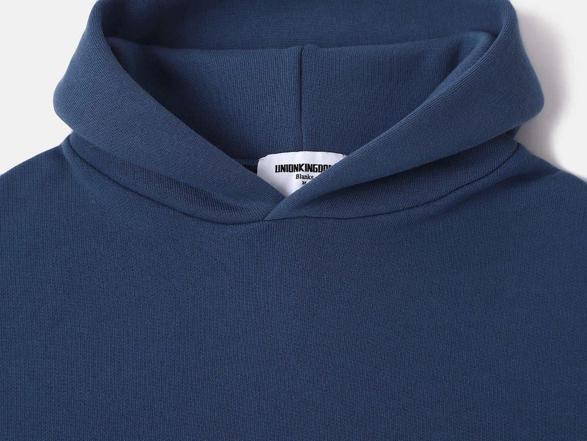 450 GSM CROPPED FIT 'DENIM BLUE' HOODIE