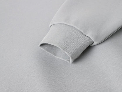 630 GSM BOXY CROPPED FIT 'ARCTIC GRAY' HOODIE