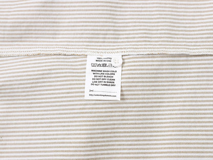 BOXY CROPPED 'BEIGE' STRIPED LONG-SLEEVE SHIRT