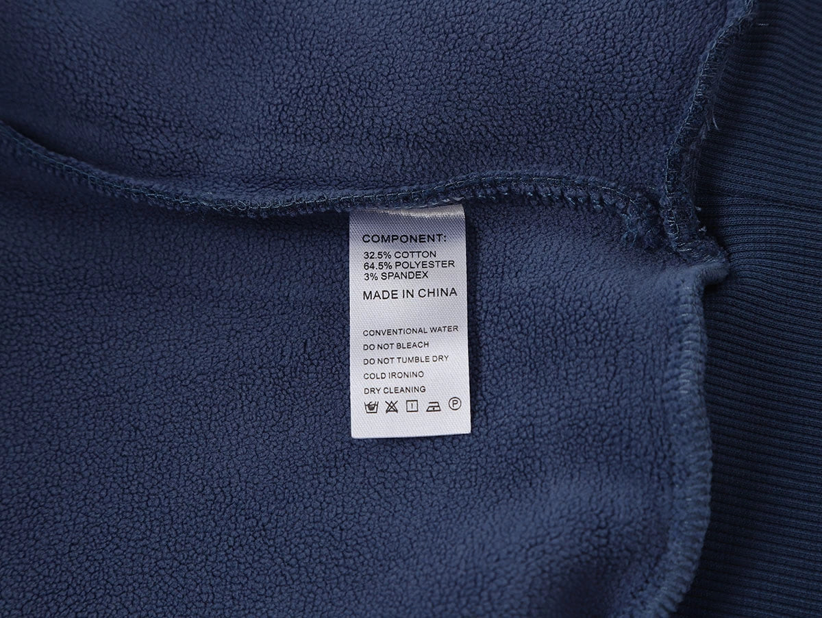 500 GSM  BOXY CROPPED 'DENIM BLUE' HOODIE