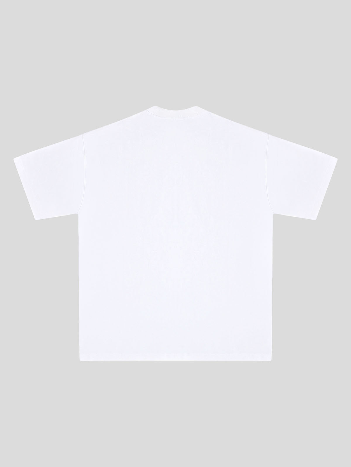 250 GSM LOOSE FIT WHITE' T-SHIRT