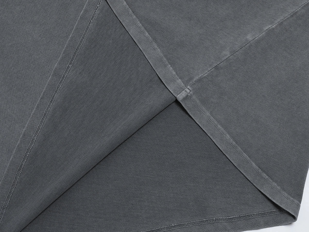 220 GSM LOOSE FIT 'WASHED GRAY' T-SHIRT