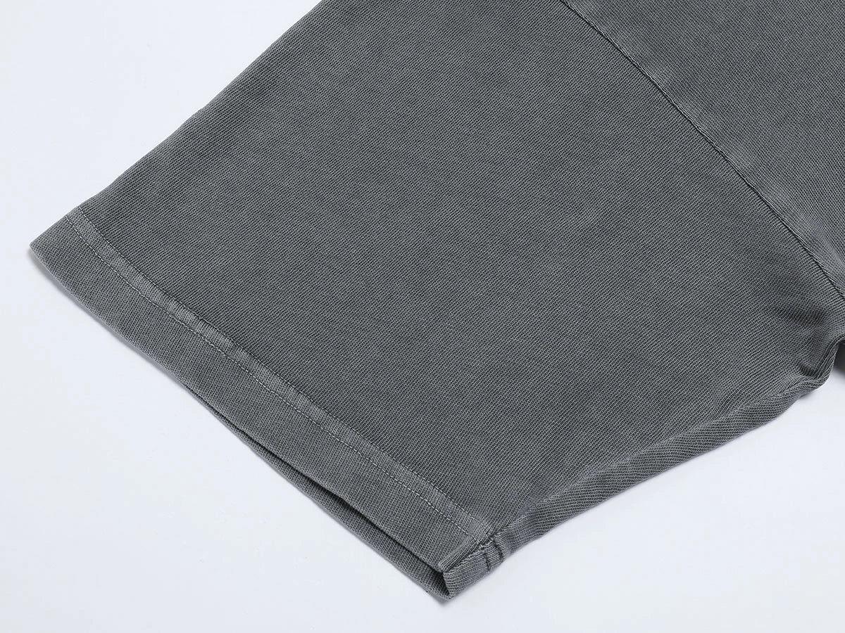 220 GSM LOOSE FIT 'WASHED GRAY' T-SHIRT