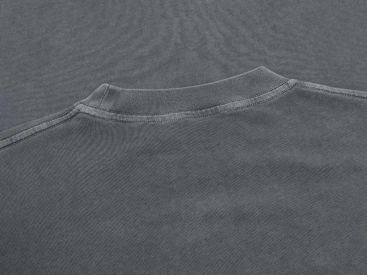 220 GSM LOOSE FIT 'WASHED GRAY' T-SHIRT