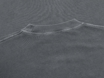 220 GSM LOOSE FIT 'WASHED GRAY' T-SHIRT