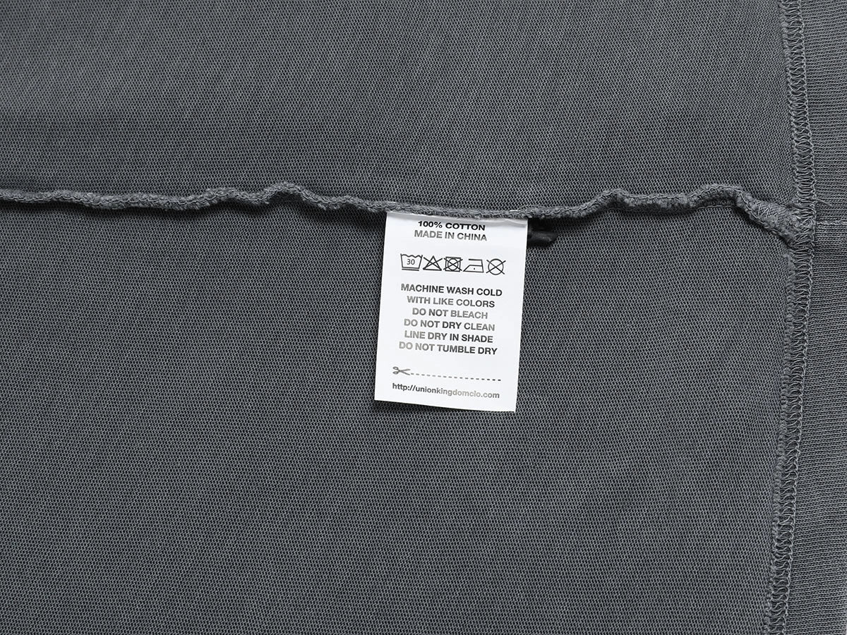 220 GSM LOOSE FIT 'WASHED GRAY' T-SHIRT