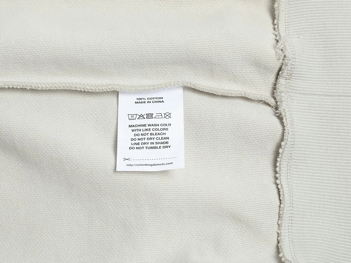 480 GSM RAGLAN BOXY CROPPED FIT 'OFF WHITE' HOODIE