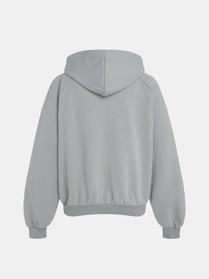 480 GSM RAGLAN BOXY CROPPED FIT 'SMOKE' HOODIE
