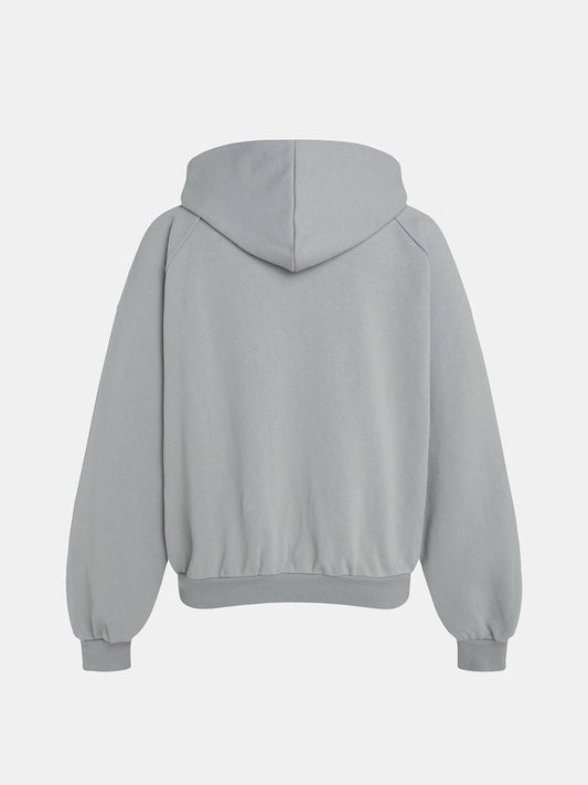480 GSM RAGLAN BOXY CROPPED FIT 'SMOKE' HOODIE