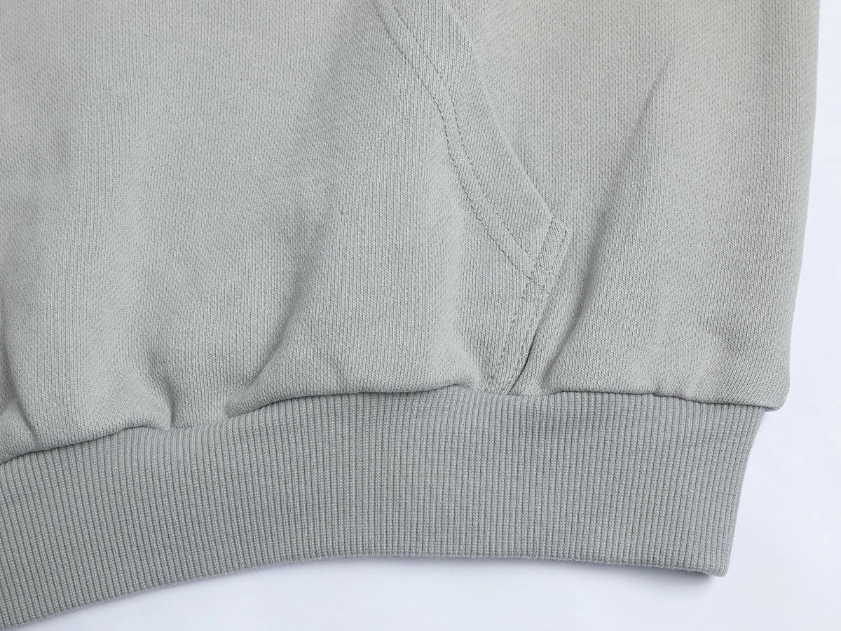 480 GSM RAGLAN BOXY CROPPED FIT 'SMOKE' HOODIE