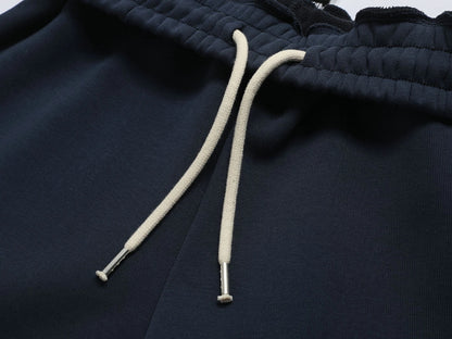 500 GSM LOOSE FIT WIDE LEG 'NAVY BLUE' SWEATPANT