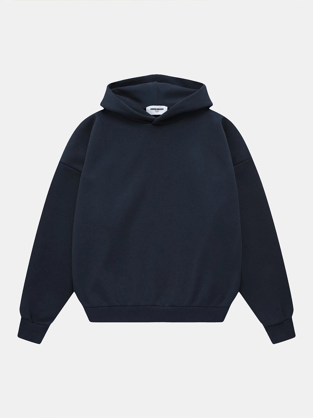 500 GSM  BOXY CROPPED 'NAVY BLU' HOODIE