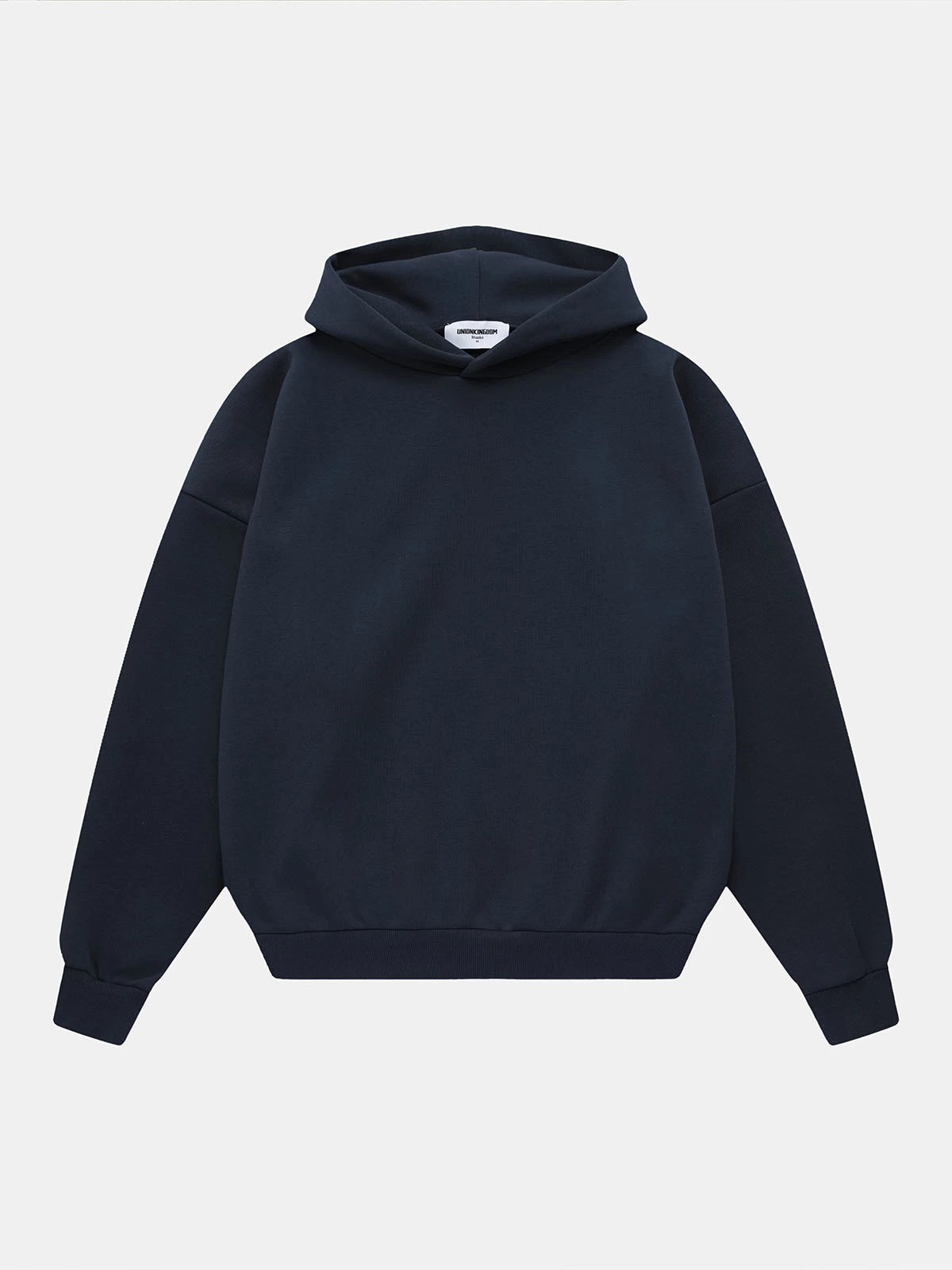 500 GSM  BOXY CROPPED 'NAVY BLU' HOODIE