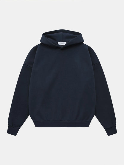 500 GSM  BOXY CROPPED 'NAVY BLU' HOODIE