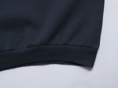 500 GSM  BOXY CROPPED 'NAVY BLU' HOODIE
