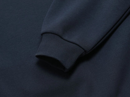 500 GSM  BOXY CROPPED 'NAVY BLU' HOODIE