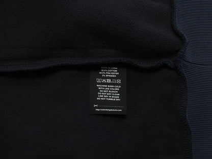 500 GSM  BOXY CROPPED 'NAVY BLU' HOODIE