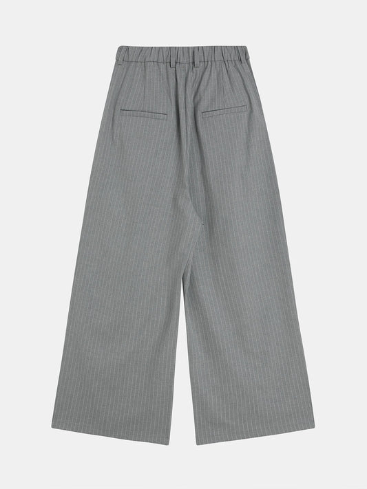 300 GSM BAGGY FIT STRIPED PLEATED 'GARY' PANTS