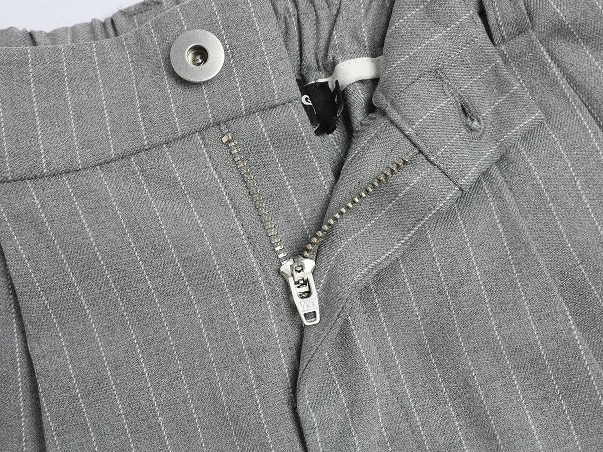 300 GSM BAGGY FIT STRIPED PLEATED 'GARY' PANTS