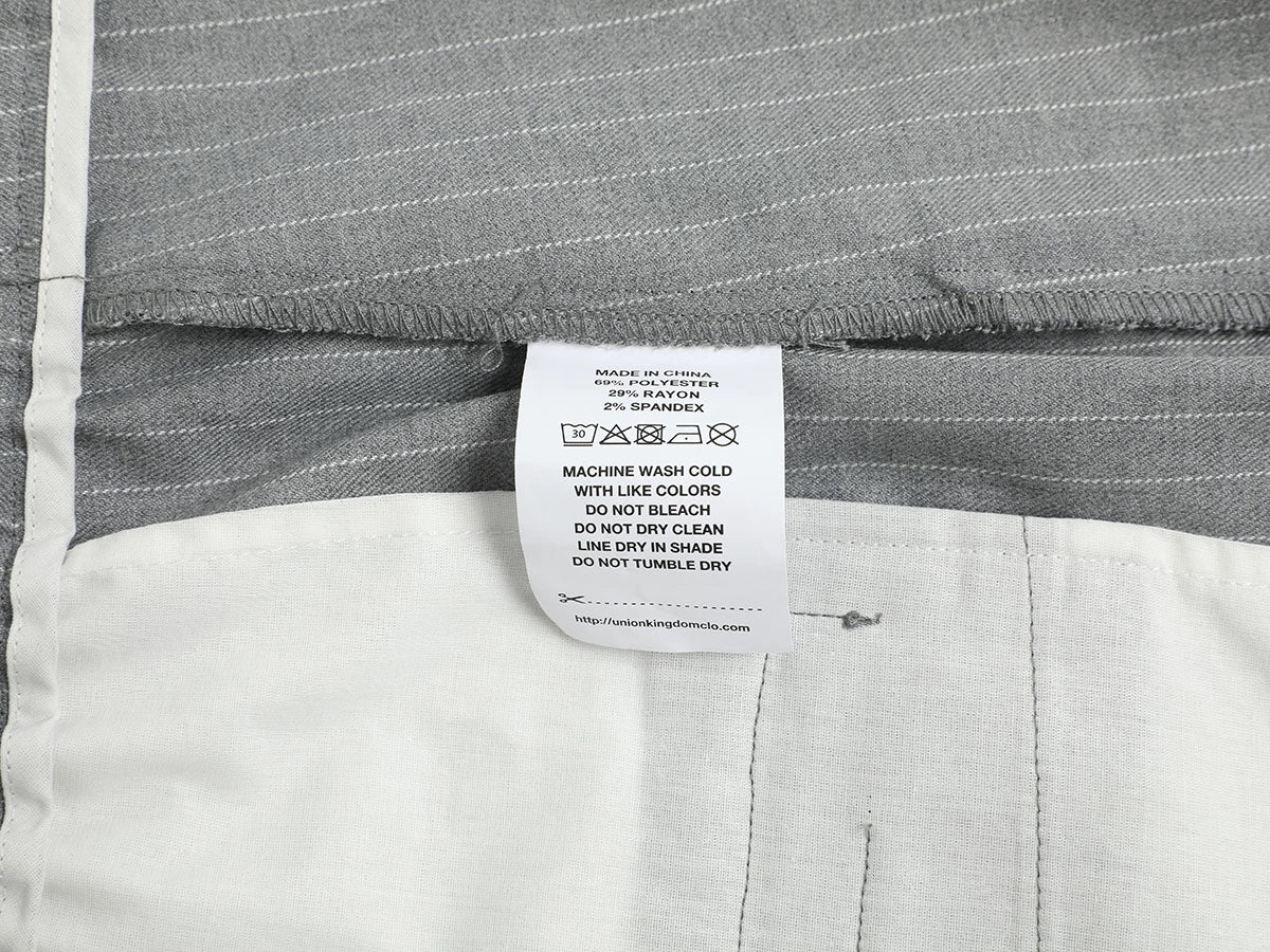 300 GSM BAGGY FIT STRIPED PLEATED 'GARY' PANTS
