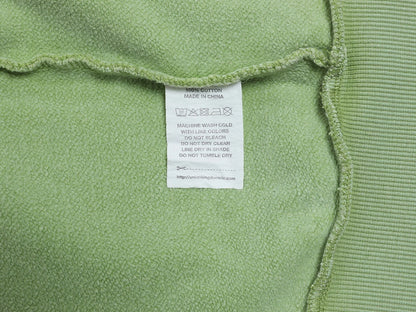 480 GSM BOXY CROPPED FIT 'WASHED GREEN' ZIP-UP HOODIE