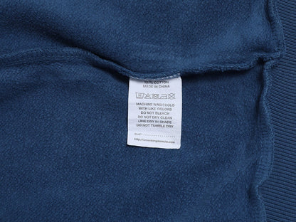 480 GSM BOXY CROPPED FIT 'WASHED BLUE' ZIP-UP HOODIE